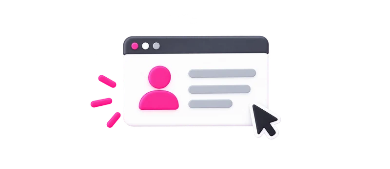 Illustration of the affiliate account registration step